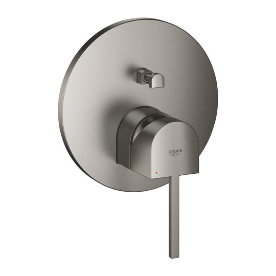Смеситель с переключателем на 2 положения Grohe Plus, графит матовый (24060AL3) Для ванны, Для душа Графит матовый
