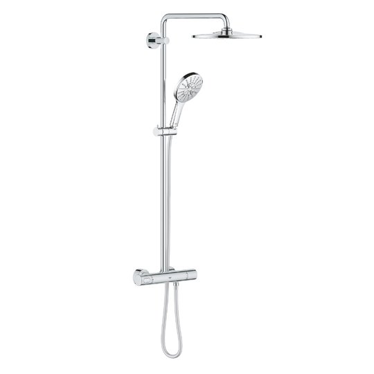 Душевая система с термостатом Grohe Rainshower Smartactive 310, хром (26647000) Душевые стойки Хром