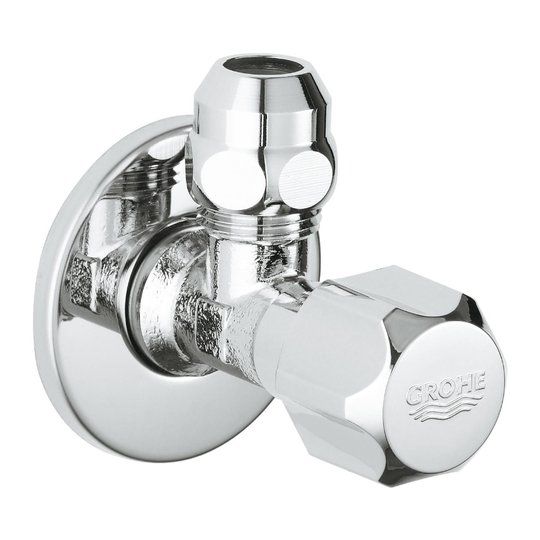 Вентиль кутовий універсальний 1/2" -3/8 " Grohe, хром (2201700m) Grohe 