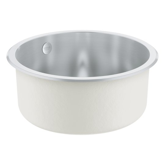 Кухонная мойка 44 см из нержавеющей стали Grohe K200, нерж. сталь (31720SD0) Врезные сверху Круглые Нерж. сталь