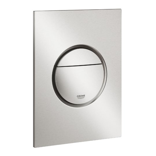 Клавиша смыва Grohe Nova Cosmopolitan S, суперсталь (37601DC0) Пневматические Для унитазов Пневматические