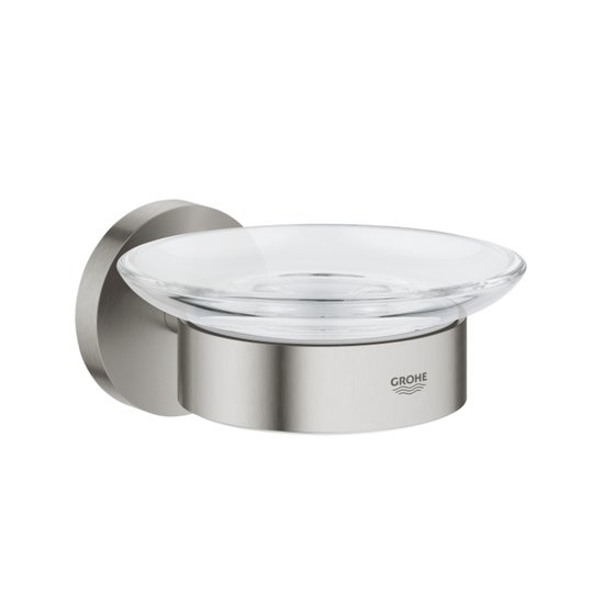 Мильниця з настінним тримачем Grohe Essentials, суперсталь (40444dc1) Мильниці Grohe