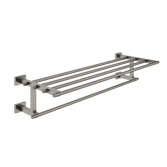Полка, полотенцедержатель 60 см Grohe Selection Cube, графит темный матовый (40512AL1) Полотенцедержатели, Полочки Grohe