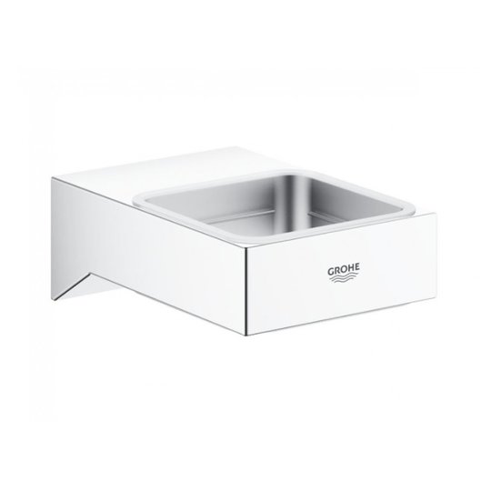 Держатель для мыльницы, стакана Grohe Selection Cube, хром (40865000) Держатели для аксессуаров, Мыльницы Grohe