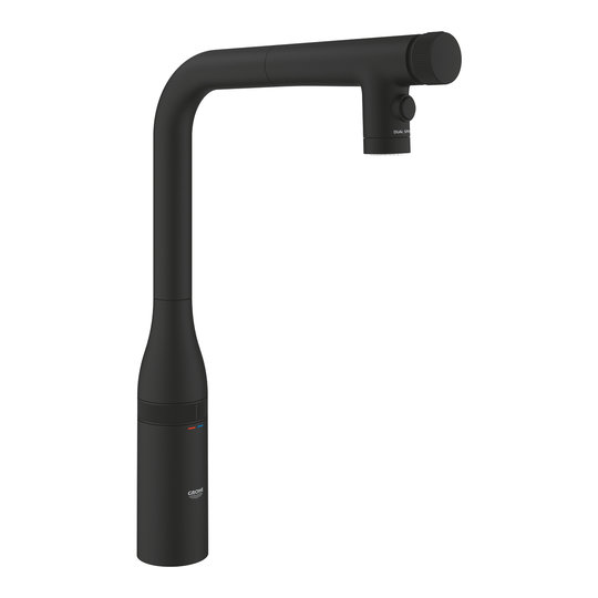 Змішувач для кухні Grohe Essence SmartControl, фантомний чорний (31892kf0) Для кухні Чорний