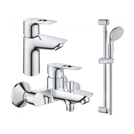 Набор смесителей для ванны с душевым гарнитуром Grohe BauLoop, хром (UA123214S0) 