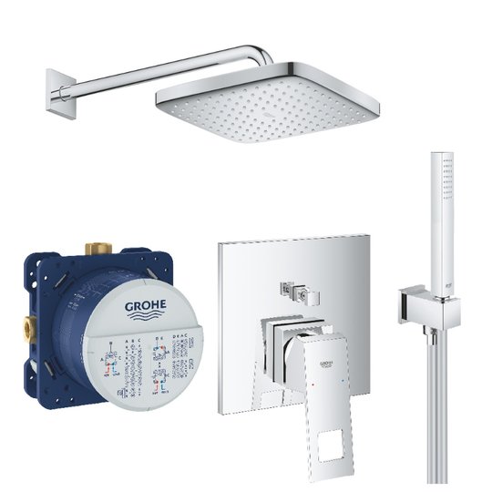 Душевая система Grohe Eurocube, хром (UA26415SC3) Душевые комплекты (системы) Хром