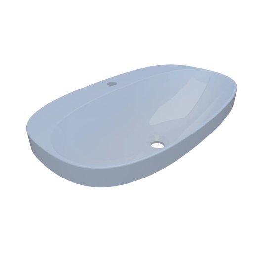 Раковина встраиваемая Fancy Marble Molle, белый матовый (10007103) Встраиваемые сверху Овальные