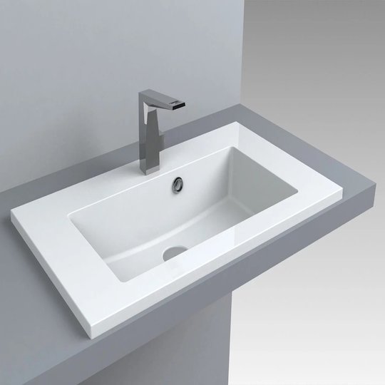 Раковина вбудована Fancy Marble Josefine Slim 700c, білий (5507101) Вбудовувані зверху 