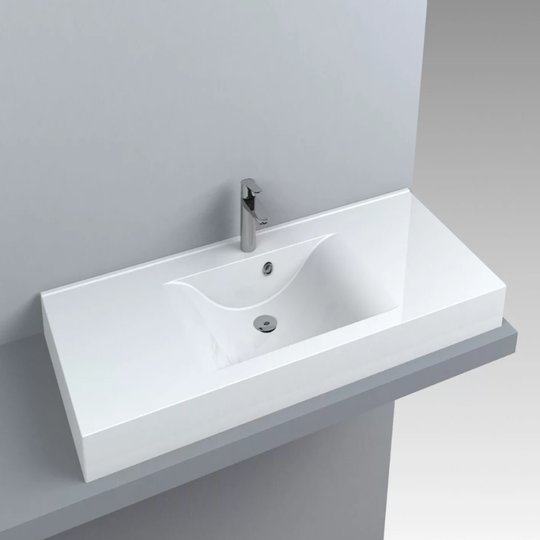 Раковина накладная Fancy Marble Nadja 1200, белый (212101) На столешницу, Подвесные Прямоугольные
