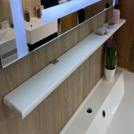 Полочка из искусственного камня Fancy Marble, белый (7001пк) Полочки Fancy Marble