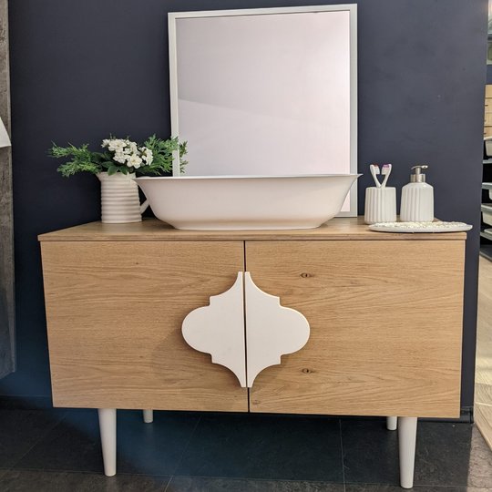 Меблевий комплект з тумбою і раковиною, 90х50 см Fancy Marble AGRIA (AO15237) Fancy Marble Меблеві комплекти