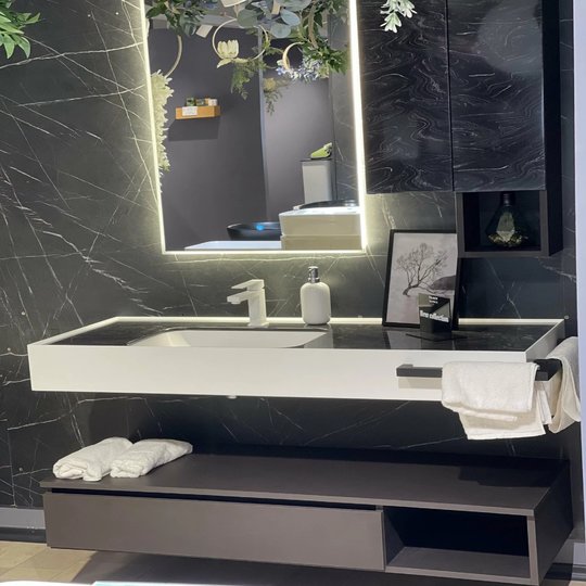 Меблевий комплект 130х50 см Fancy Marble FIERIA (FIERIA + АО13654 + АО13654) Fancy Marble Меблеві комплекти