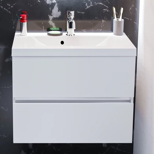 Меблевий комплект Fancy Marble Rodos 80 з раковиною Selina 800, білий (ШН-Rodos 800 б Do) Fancy Marble Меблеві комплекти