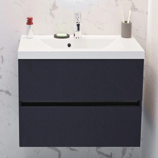 Мебельный комплект Fancy Marble Rodos 80 с раковиной Selina 800, графит матовый (ШН-Rodos 800 С Do) Fancy Marble Мебельные комплекты