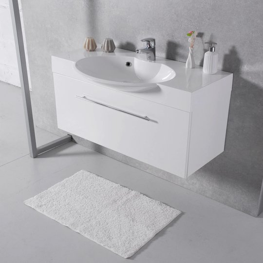 Мебельный комплект Fancy Marble Sumatra 80-1 с раковиной, белый матовый (ШН-Sumatra 80-1 М) Fancy Marble Мебельные комплекты