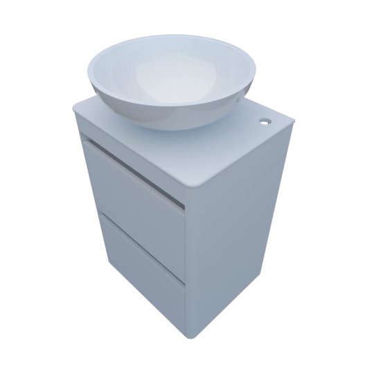 Мебельный комплект Fancy Marble Fiji 50-2 с раковиной Mona 420, белый матовый (fiji-50-2 М Mo) Fancy Marble Мебельные комплекты