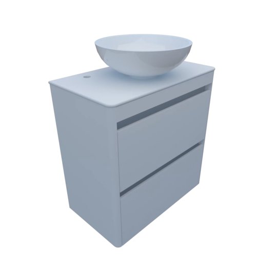 Мебельный комплект Fancy Marble Fiji 70-2 с раковиной Mona 420, белый (fiji-70-2 Б Mo) Fancy Marble Мебельные комплекты