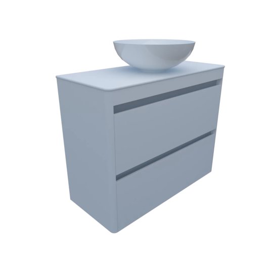Мебельный комплект Fancy Marble Fiji 90-2 с раковиной Mona 420, белый (fiji-90-2 Б Mo) Fancy Marble Мебельные комплекты