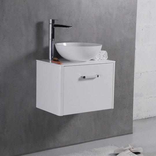 Мебельный комплект Fancy Marble Fiji 60 с раковиной Mona 420, белый (fiji-60 Б Mo) Fancy Marble Мебельные комплекты