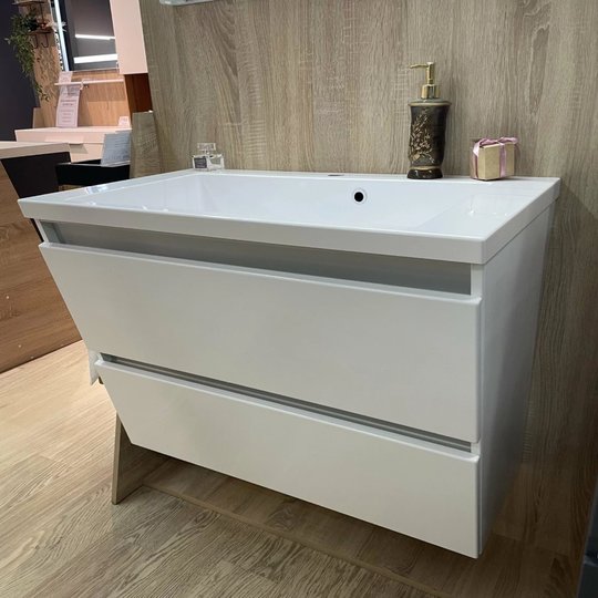 Тумба подвесная Fancy Marble Cyprus 85, белый (Cyprus 850 Б*) Fancy Marble Тумбы