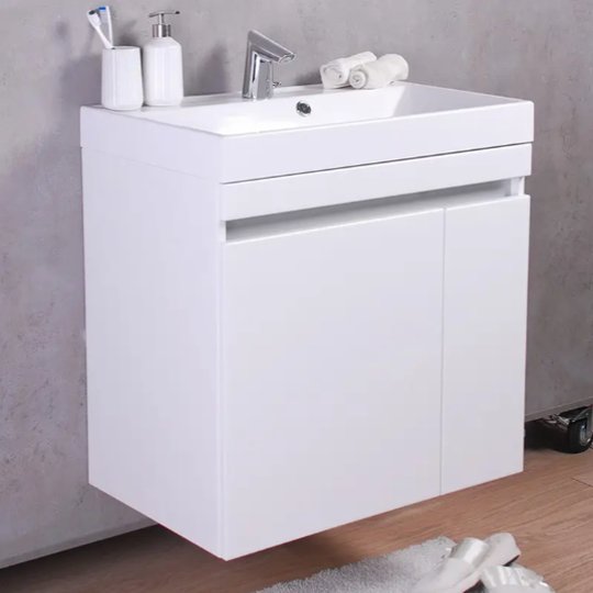 Меблевий комплект Fancy Marble Sheldon 700 з раковиною Signe 700, білий (ao15258 Si) Fancy Marble Меблеві комплекти