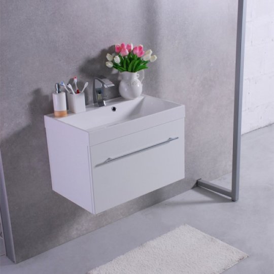 Мебельный комплект Fancy Marble Corsica 70 с раковиной Signe 700, белый (АО15252) Fancy Marble Мебельные комплекты