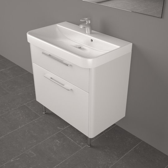 Тумба підвісна Fancy Marble Devon 80, білий (ШН-Carla Б*) Fancy Marble Тумби