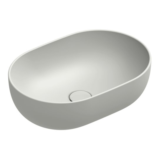 Керамическая раковина 50х35 см Catalano Sfera, cemento satinato (05 2250 0023) На столешницу, На тумбу Овальные