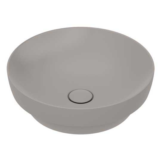 Керамическая раковина d45 см Catalano Sfera, tortora satinato (05 2445 0032) На столешницу, На тумбу, Полувстраиваемые Круглые