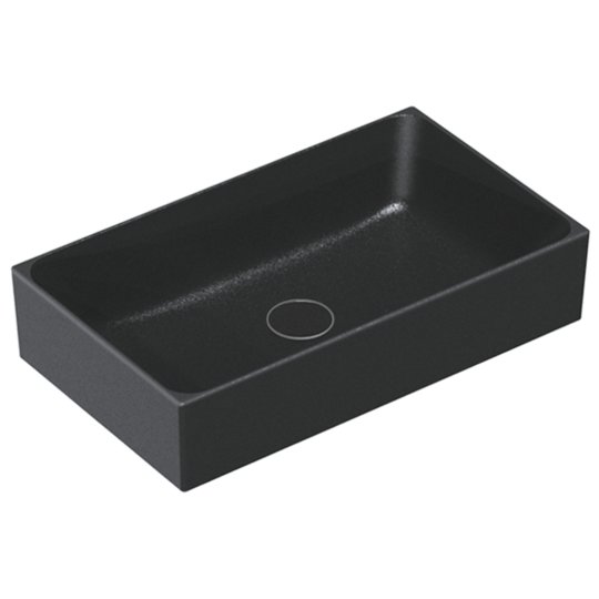 Керамическая раковина 60х35 см Catalano Premium, nero satinato (16035ZENS) На столешницу, На тумбу Прямоугольные
