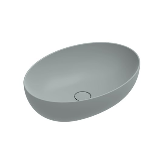 Керамическая раковина 60х42 см Catalano Sfera, acqua satinato (05 2260 0028) На столешницу, На тумбу Овальные
