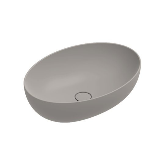 Керамическая раковина 60х42 см Catalano Sfera, tortora satinato (05 2260 0032) На столешницу, На тумбу Овальные
