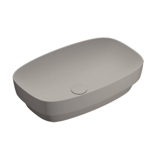 Керамическая раковина 60 см Catalano Green Lux, tortora satinato (06 2460 0032) На столешницу, На тумбу, Полувстраиваемые Прямоугольные