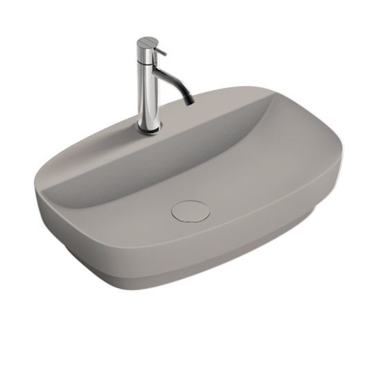 Керамічна раковина 60 см Catalano Green Lux, Tortora satinato (06 2560 1032) На стільницю, На тумбу, Напіввбудовувані 