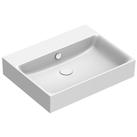 Керамическая раковина 60х47 см Catalano Premium, bianco satinato (02 2060 1021) На столешницу, На тумбу, Подвесные Прямоугольные