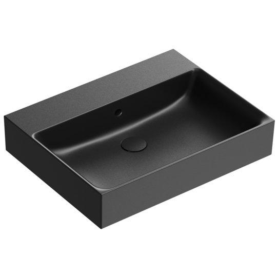 Керамическая раковина 60х47 см Catalano Premium, nero satinato (02 2060 1022) На столешницу, На тумбу, Подвесные Прямоугольные
