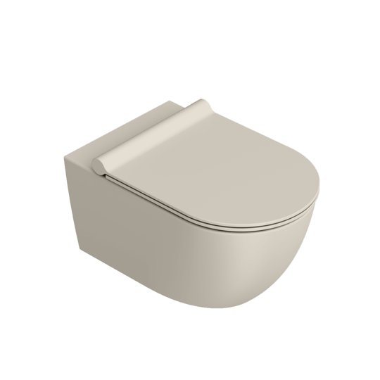Подвесной безободковый унитаз Catalano Sfera Newflush, sabbia satinato (05 1155 0029) Подвесные 