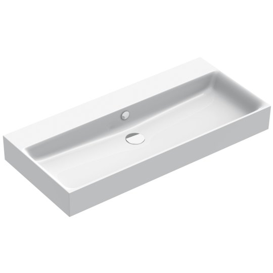 Керамическая раковина 100х47 см Catalano Premium, bianco lucido (110VPN00) На столешницу, На тумбу, Подвесные Прямоугольные