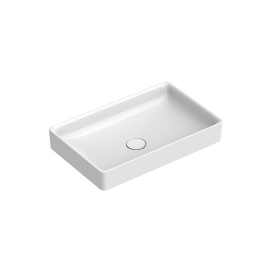 Керамическая раковина 60х38 см Catalano Green, bianco lucido (160AGRN00) На столешницу, На тумбу Прямоугольные