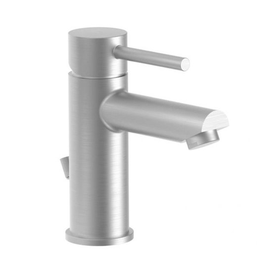 Смеситель для раковины с донным клапаном Paffoni Stick Energy & Water Saving, нерж. сталь (SK075HST-EWS) Для раковины Нерж. сталь
