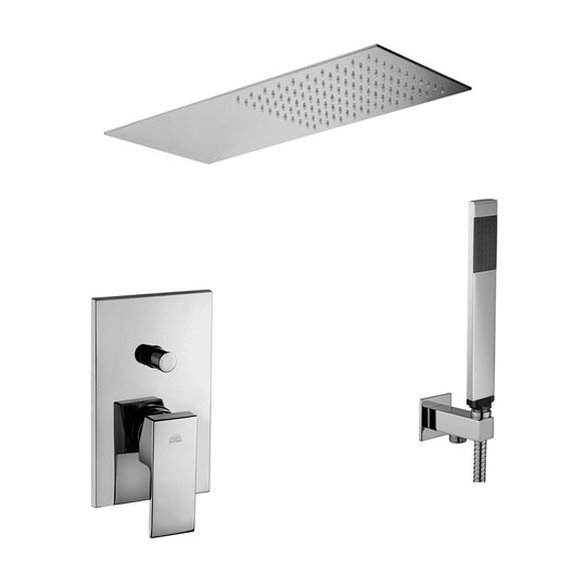 Душевая система Paffoni Shower, с верхним душем 500х220 мм, хром (KITEL015CR500х220) Душевые комплекты (системы) Хром