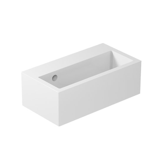 Раковина 50х27 см Galassia Plus Design, белый (6031) На столешницу, На тумбу, Подвесные Прямоугольные