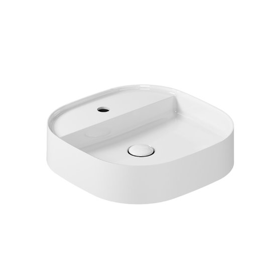 Раковина накладная 45х45 см Galassia Smart B, белый (7403) На столешницу, На тумбу Квадратные