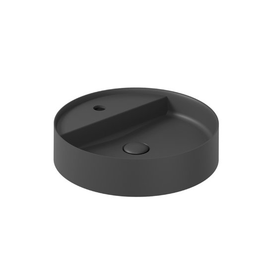 Раковина Ø45 см Galassia Smart B, черный матовый (7404NEMT) На столешницу, На тумбу Круглые
