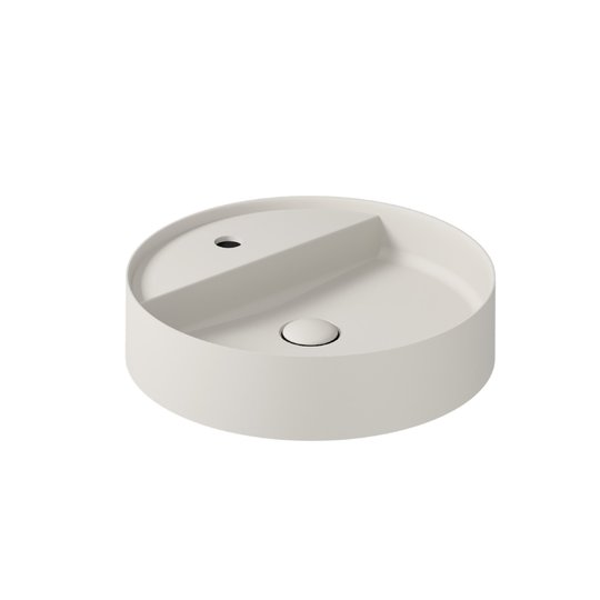 Раковина Ø45 см Galassia Smart B, песочный (7404SA) На столешницу, На тумбу Круглые