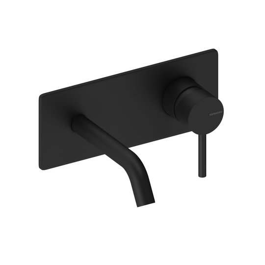 Смеситель для раковины Sanycces Loop, излив 140 мм, черный матовый (MEN001S14BM) Для раковины Черный матовый