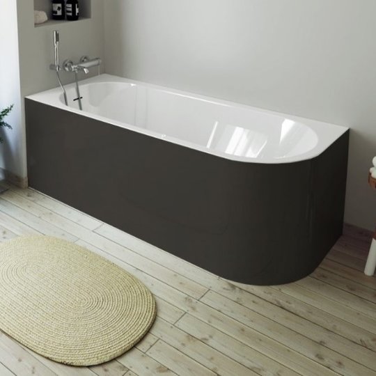 Гідромасажна акрилова ванна 170х70 Sanycces Torino angolo Elegance Left, білий/RAL (BN142EIRAL) Sanycces Овальні, Прямокутні