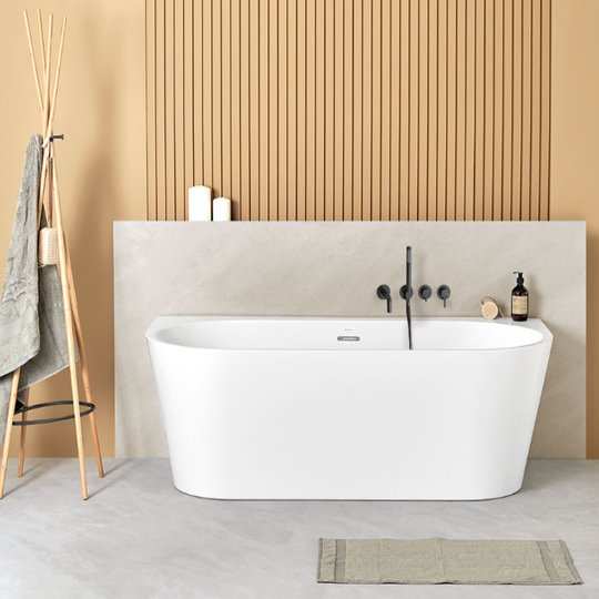 Ванна акрилова Elegance 170х80 Sanycces Torino muro, білий (BN141E) Sanycces Овальні