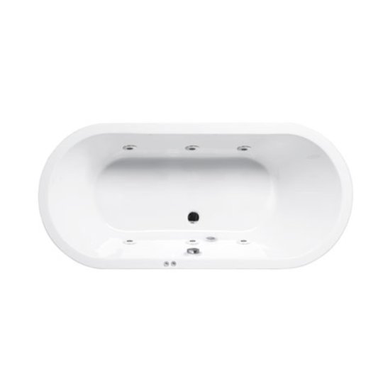 Гидромассажная акриловая ванна Sanycces Loft Confort 180х80 см, белый (BN120BFAL) Sanycces Овальные